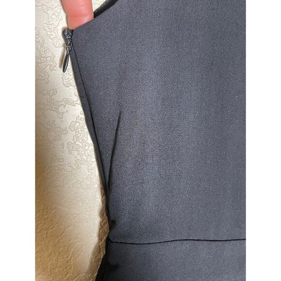 Zara Box Pleat Pinafore Dress Black - Picture 7 of 11